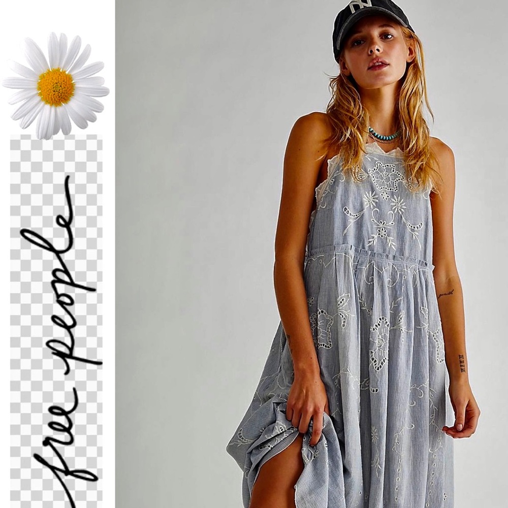 💗NWT FP ‘Rosalina Embroidered Apron Dress’💗